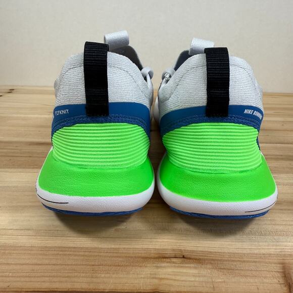 Nike Free RN Flyknit Next Nature White Blue Men 11.5 Running Shoes FB1276-104 - Picture 4 of 10